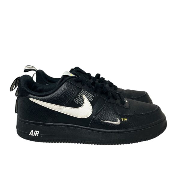 Nike Sneakers Mens 10 Black Air Force 1 Overbranding‎ Streetwear AJ7747-001 main image 11